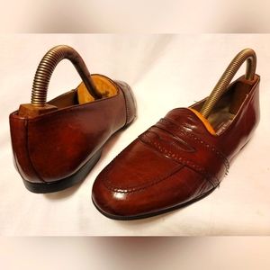 Duccio Papini Men Dress Leather Shoes Sz 10.5 M Burgundy Italy